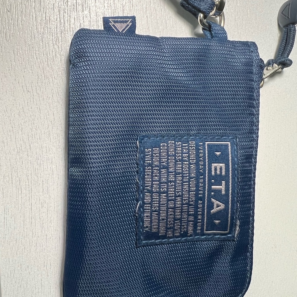 E.T.A  bag Blue Travel Bag with Durable Fabric and Zipper Closure